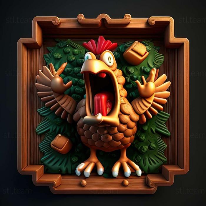 3D модель Гра Chicken Invaders 2 Christmas Edition (STL)